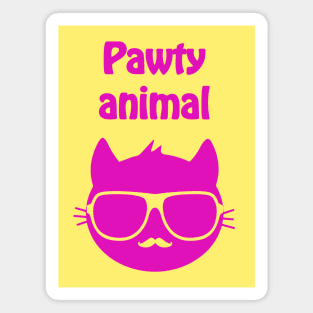 Pawty animal (pink) Magnet